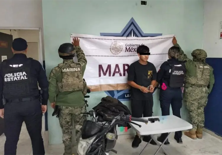 Capturan a motociclista armado al sur de Ciudad Obregón