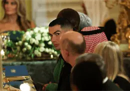 Cristiano Ronaldo asiste a exclusiva cena en la Casa Blanca junto al príncipe heredero saudí