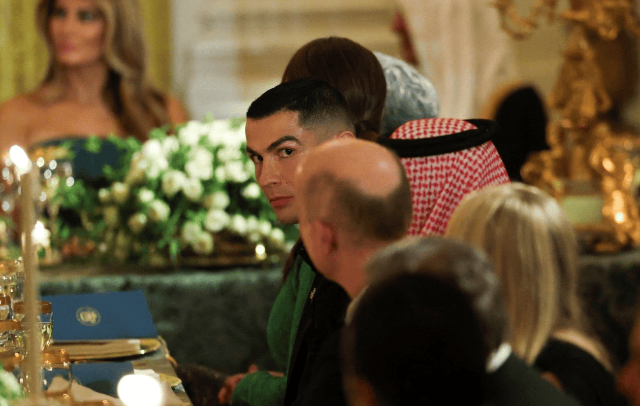 Cristiano Ronaldo asiste a exclusiva cena en la Casa Blanca junto al príncipe heredero saudí