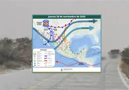 Clima en Sonora hoy, 20 de noviembre: Lluvias, nevadas y vientos fuertes azotarán a la entidad