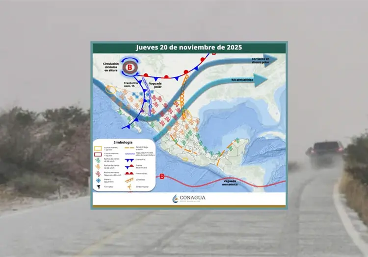 Clima en Sonora hoy, 20 de noviembre: Lluvias, nevadas y vientos fuertes azotarán a la entidad