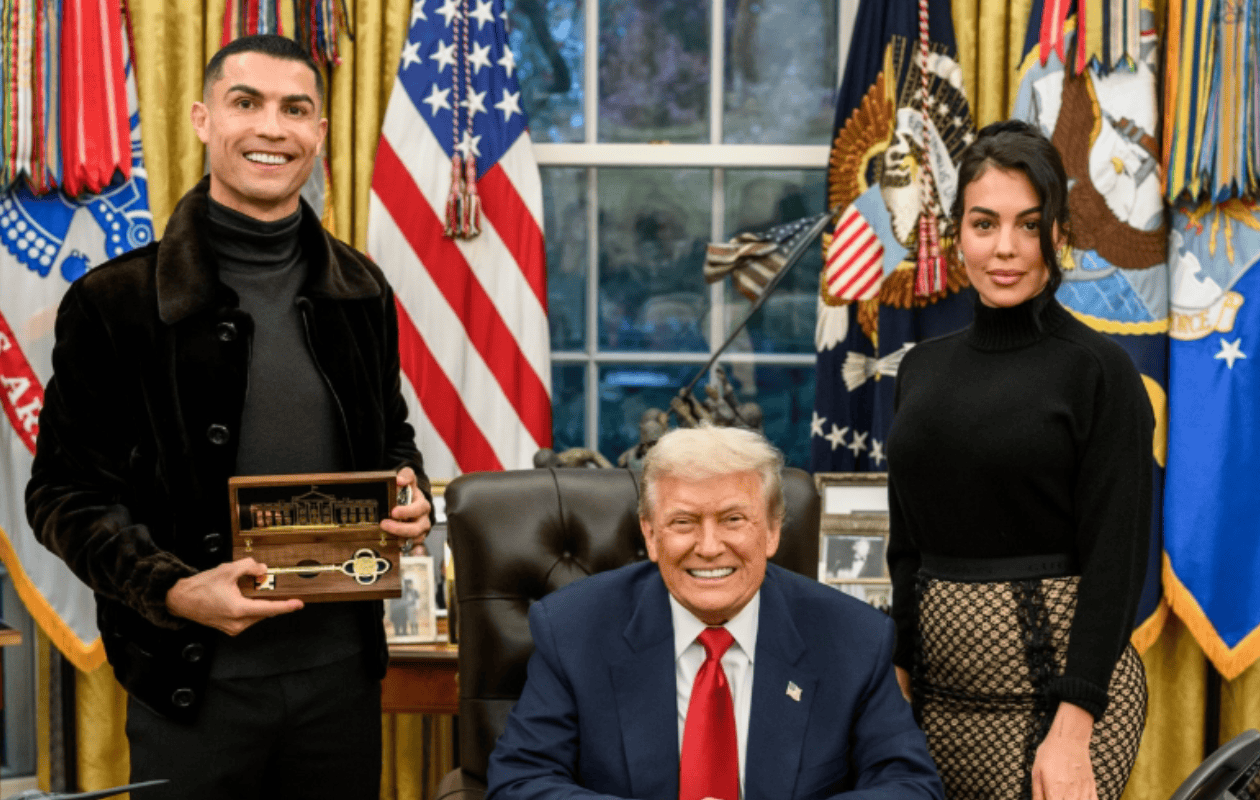 Cristiano Ronaldo recibe lujoso obsequio de Donald Trump durante su visita a la Casa Blanca