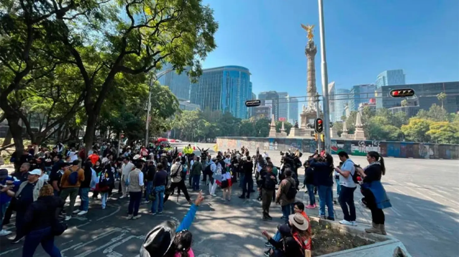 Poca afluencia marca la segunda marcha de la "Generación Z" este 20 de noviembre; asistentes señalan miedo