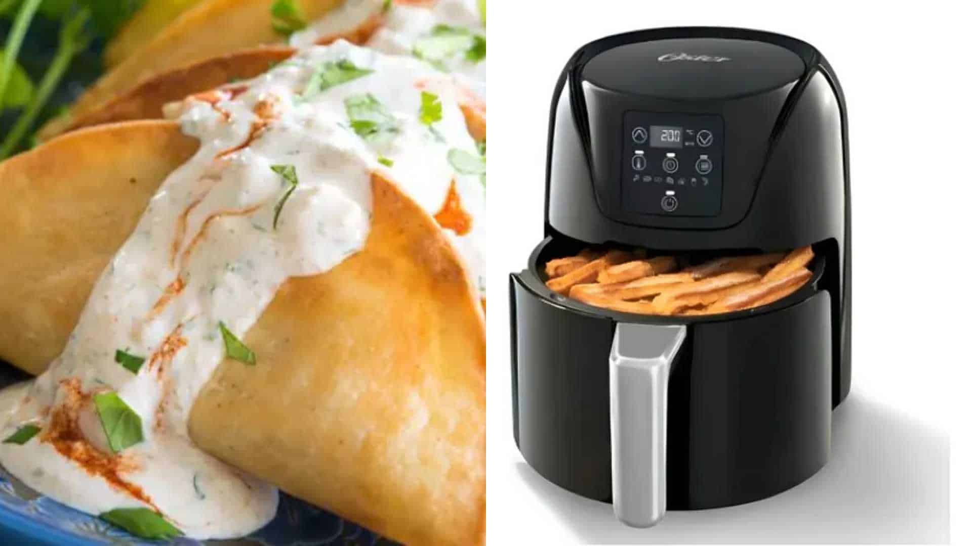 ¡Tacos Dorados bajos en grasa! Prepara en la Air Fryer la receta de papa más deliciosa y crujientes