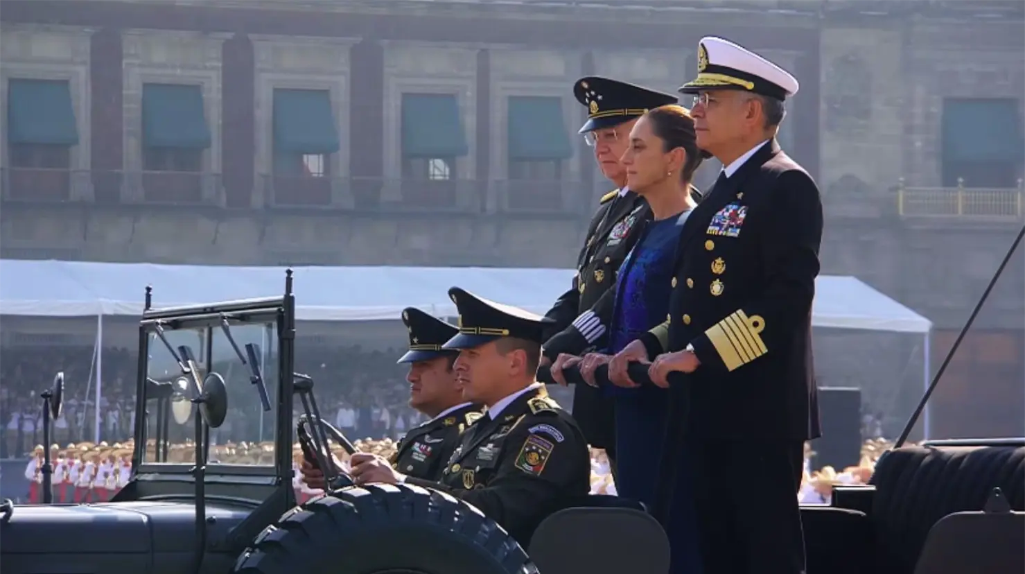 Sheinbaum encabeza desfile por el 115 aniversario de la Revolución Mexicana con gran operativo de seguridad