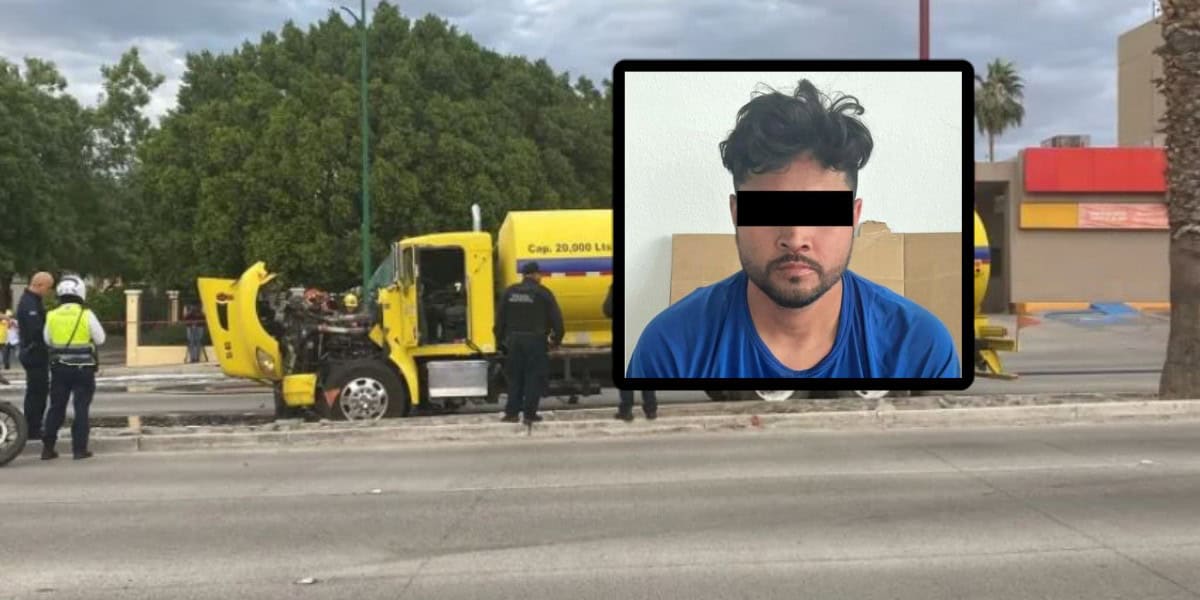 Hombre que robó pipa en Hermosillo es puesto a disposición de la Fiscalía