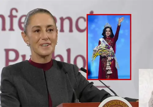 Claudia Sheinbaum celebra la victoria de Fátima Bosch como Miss Universo 2025