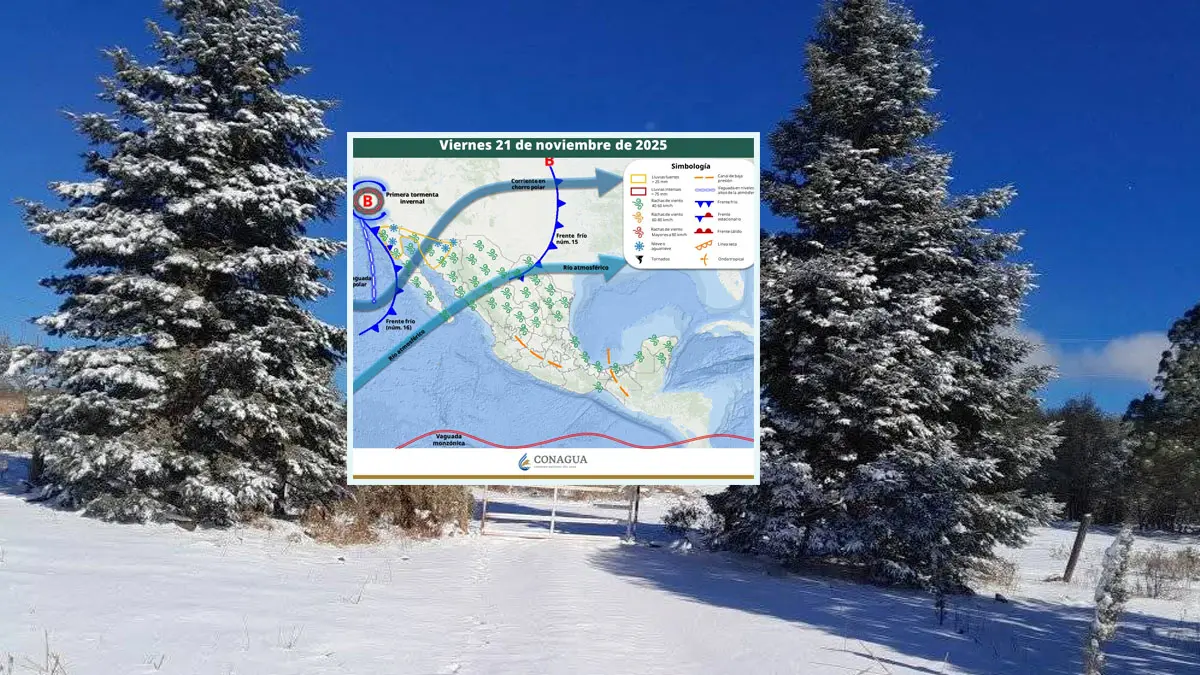 Clima en Sonora hoy, 21 de noviembre: Frente frío 16 provocará la primera tormenta invernal