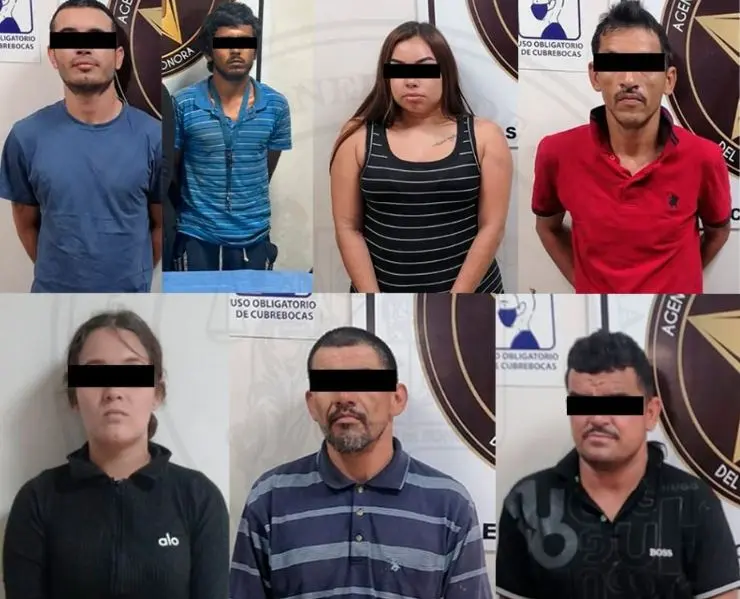 Detienen a siete por colocación de mantas intimidatorias en Ciudad Obregón