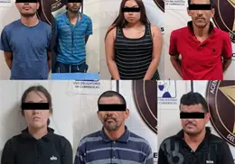 Detienen a siete por colocación de mantas intimidatorias en Ciudad Obregón