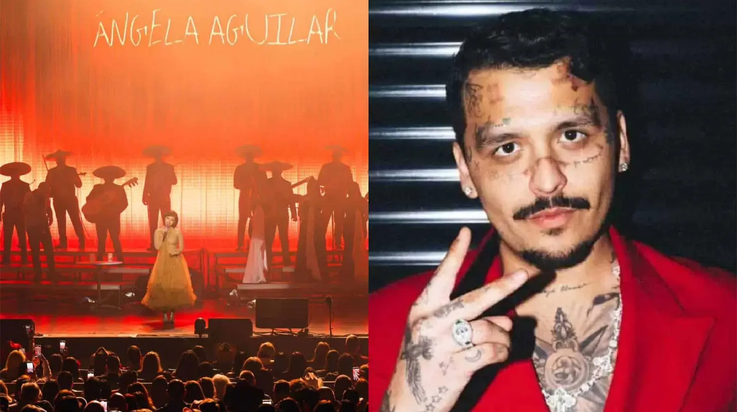 Nodal presume merch de Ángela Aguilar en su concierto de Tucson