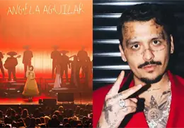Nodal presume merch de Ángela Aguilar en su concierto de Tucson