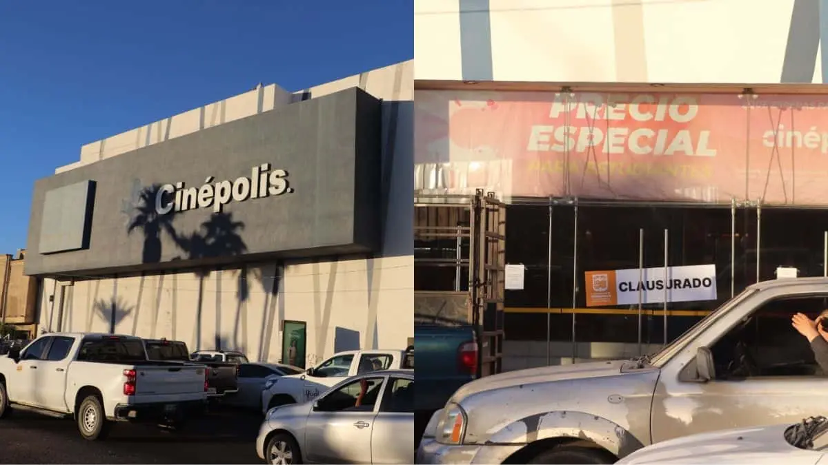 Protección Civil clausura Cinépolis Luis Encinas en Hermosillo