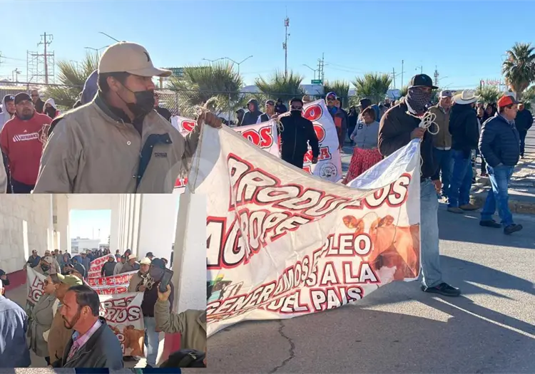 Toman Aduana Fronteriza en Chihuahua en medio del paro nacional del campo: acusan afectaciones por reforma al agua