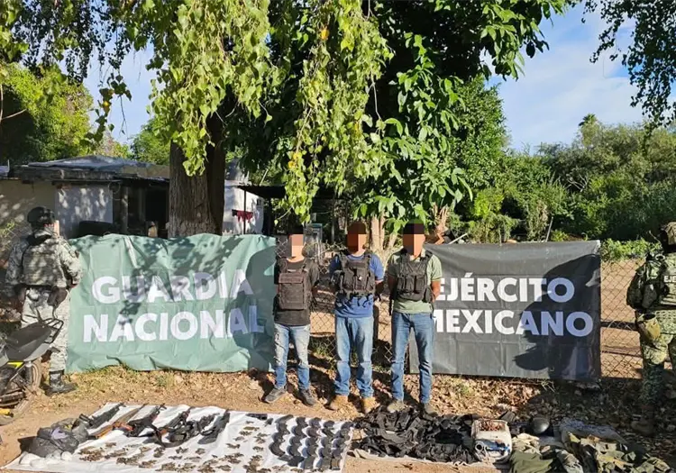 Capturan a sujetos armados durante operativo en Etchojoa