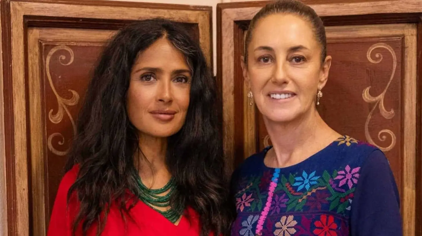 Sheinbaum comparte reúnion con Salma Hayek en Veracruz y celebra su aporte al cine