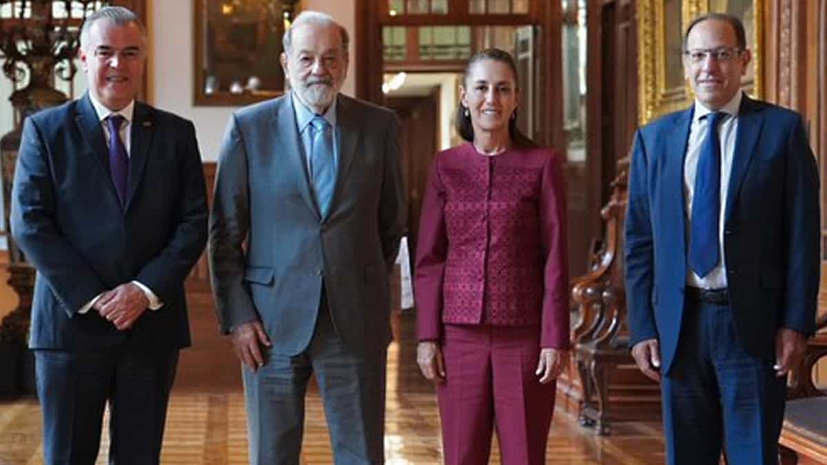 Carlos Slim ve buenas señales en la economía del país: Claudia Sheinbaum