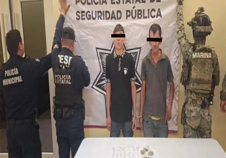 Detienen a dos con droga en la San Anselmo, al sur de Ciudad Obregón