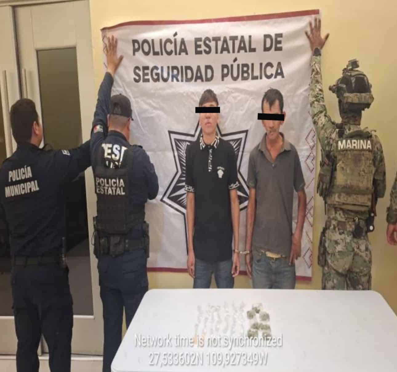 Detienen a dos con droga en la San Anselmo, al sur de Ciudad Obregón