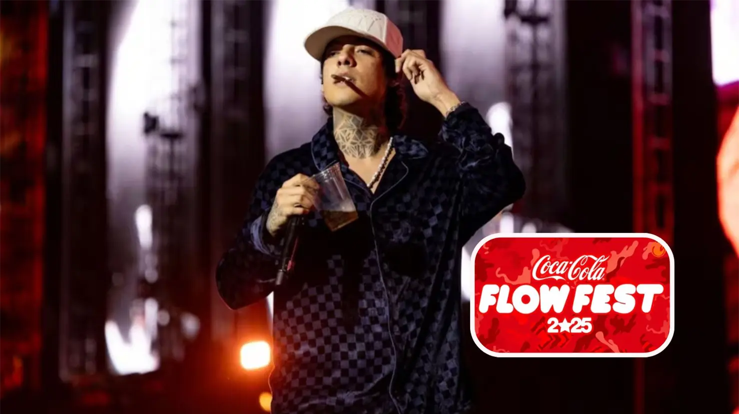 ¿Natanael Cano podría ser multado por cantar "Cuerno Azulado" en el Flow Fest 2025? Esto dice la ley