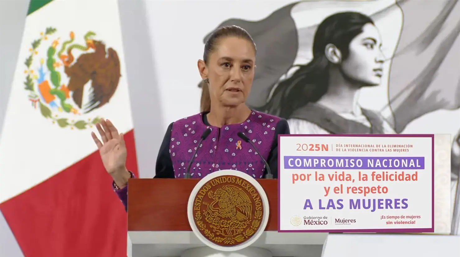 Sheinbaum presenta el Plan de Homologación de Leyes contra el Abuso y Acoso a Mujeres este 25N