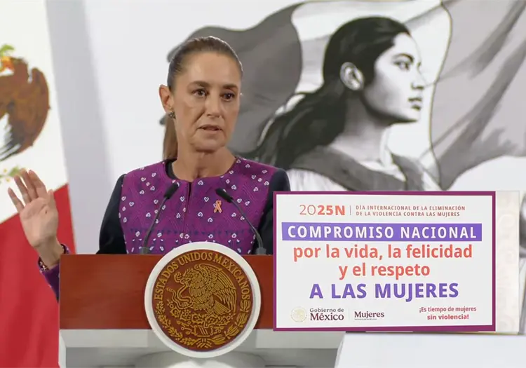 Sheinbaum presenta el Plan de Homologación de Leyes contra el Abuso y Acoso a Mujeres este 25N