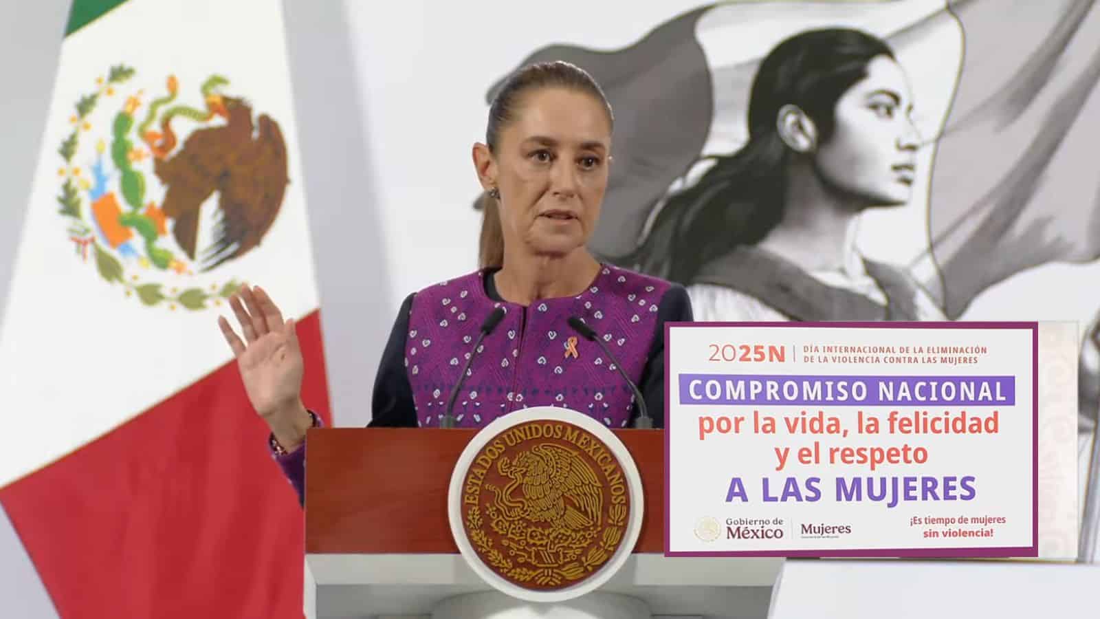 Sheinbaum presenta el Plan de Homologación de Leyes contra el Abuso y Acoso a Mujeres este 25N