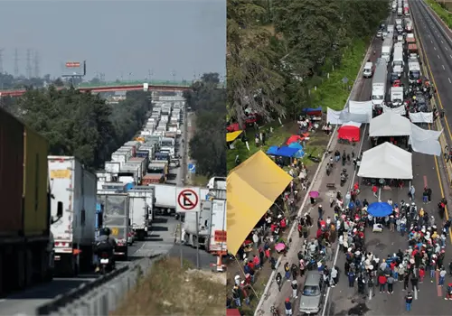 Transportistas mantienen cierres en 10 puntos y advierten nueva jornada de protestas