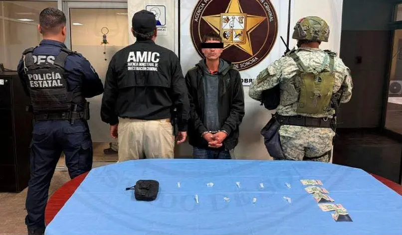 "Cae" sujeto con cristal al sur de Ciudad Obregón