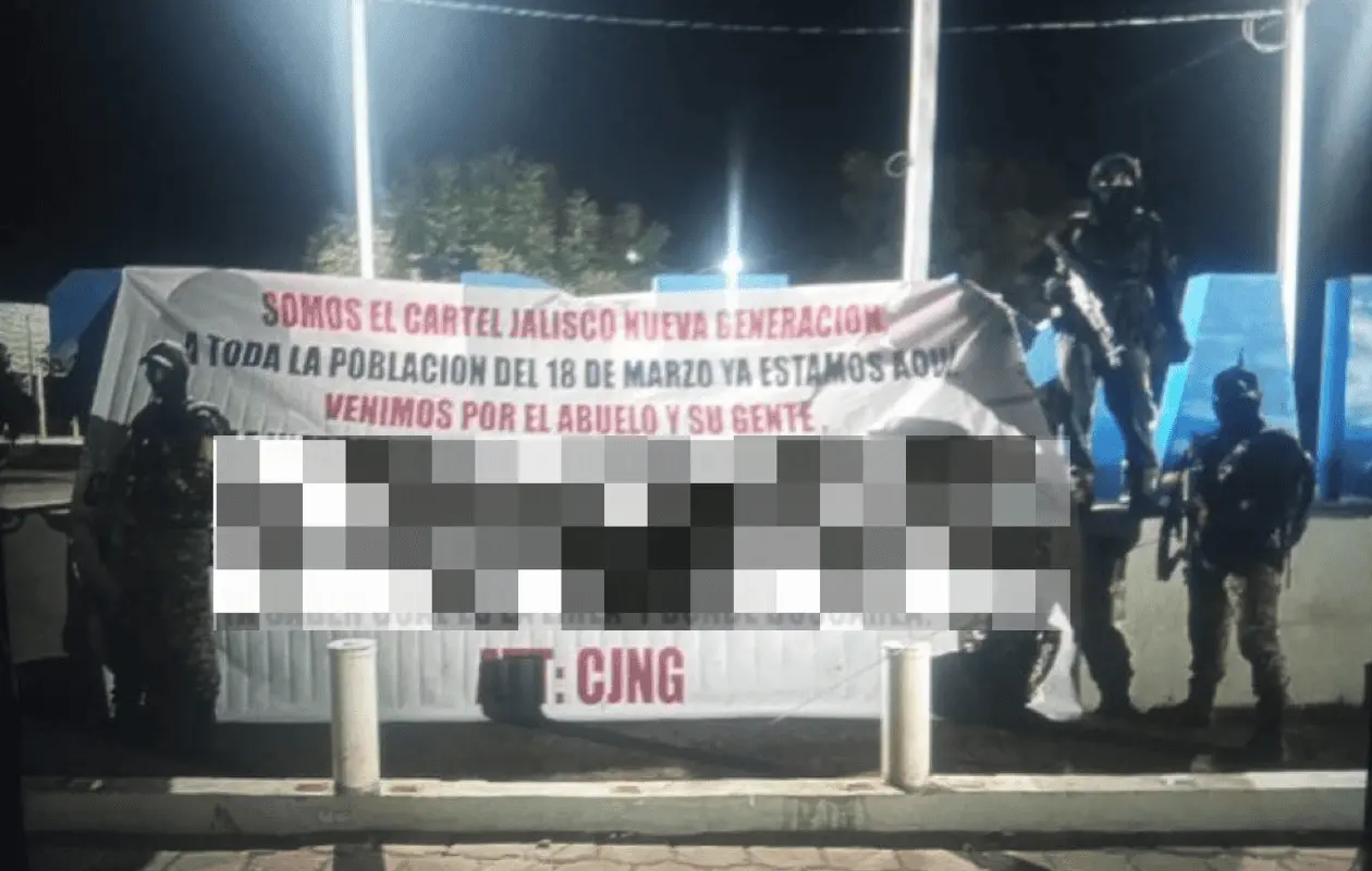 El mensaje anuncia la supuesta llegada del cartel a Tierra Caliente en Michoacán.