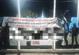 CJNG irrumpe en territorio de "El Abuelo" en Michoacán y lanza amenaza mediante narcomanta