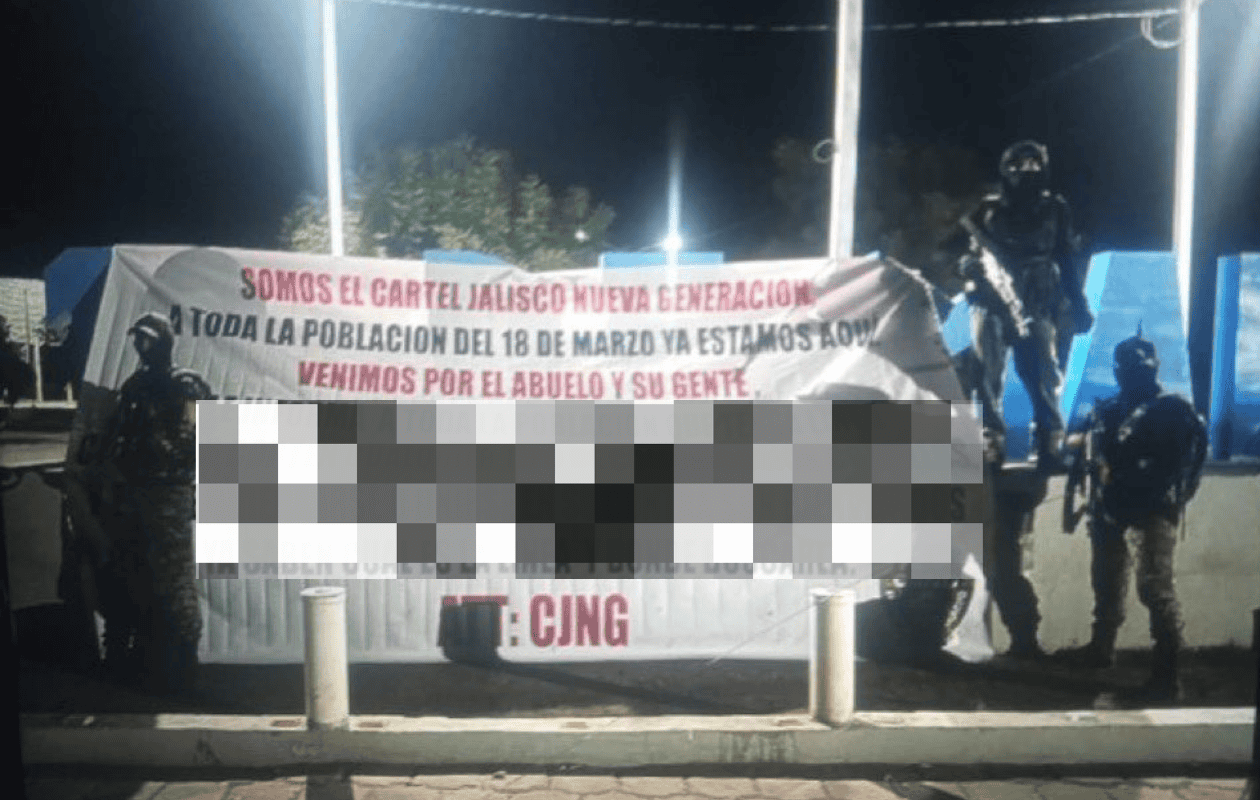 CJNG irrumpe en territorio de El Abuelo en Michoacán y lanza amenaza mediante narcomanta