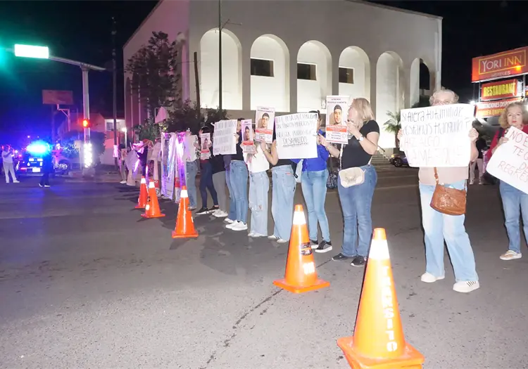 Siguen manifestaciones tras desaparición de Raymundo en Ciudad Obregón