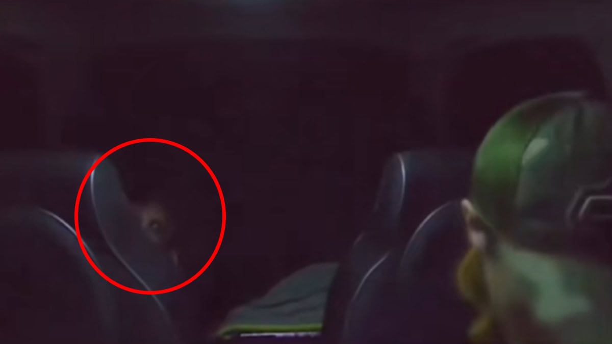 VIDEO | Cámara interior de carro capta a un demonio en la parte trasera del vehículo