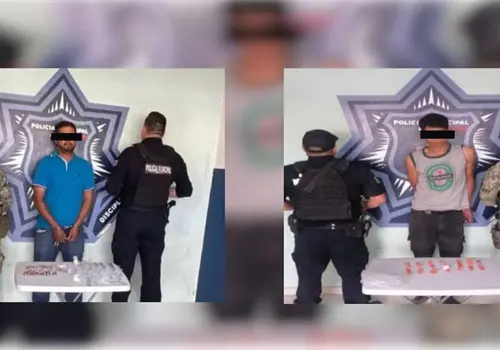 "Caen" dos tipos con droga tras operativo en Cajeme