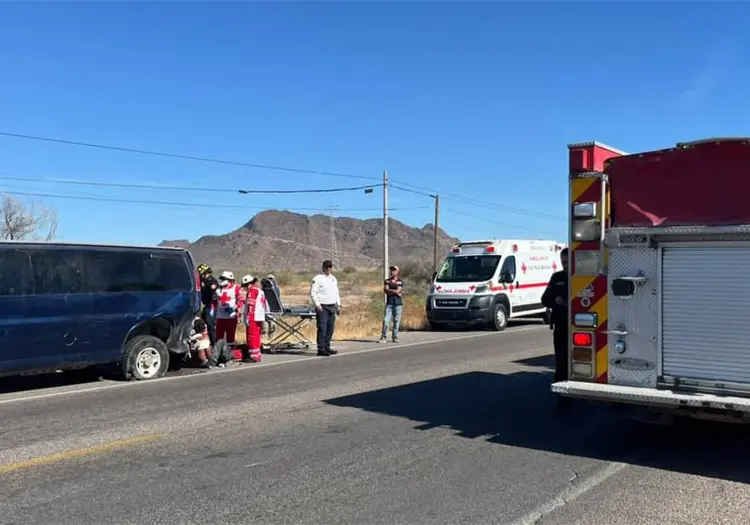 Se lesionan 16 jornaleros por accidente vial
