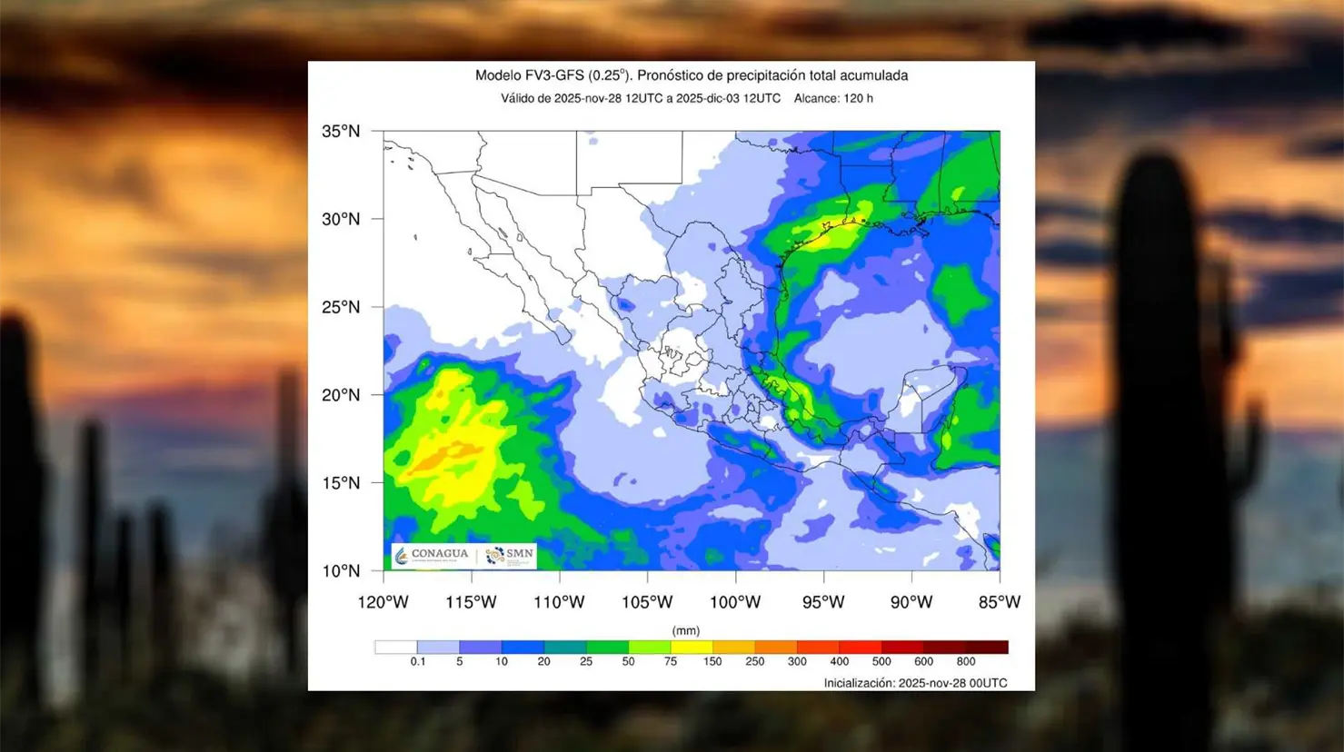 Clima en Sonora hoy sábado 29 de noviembre: fin de semana con nublados parciales y ambiente frío