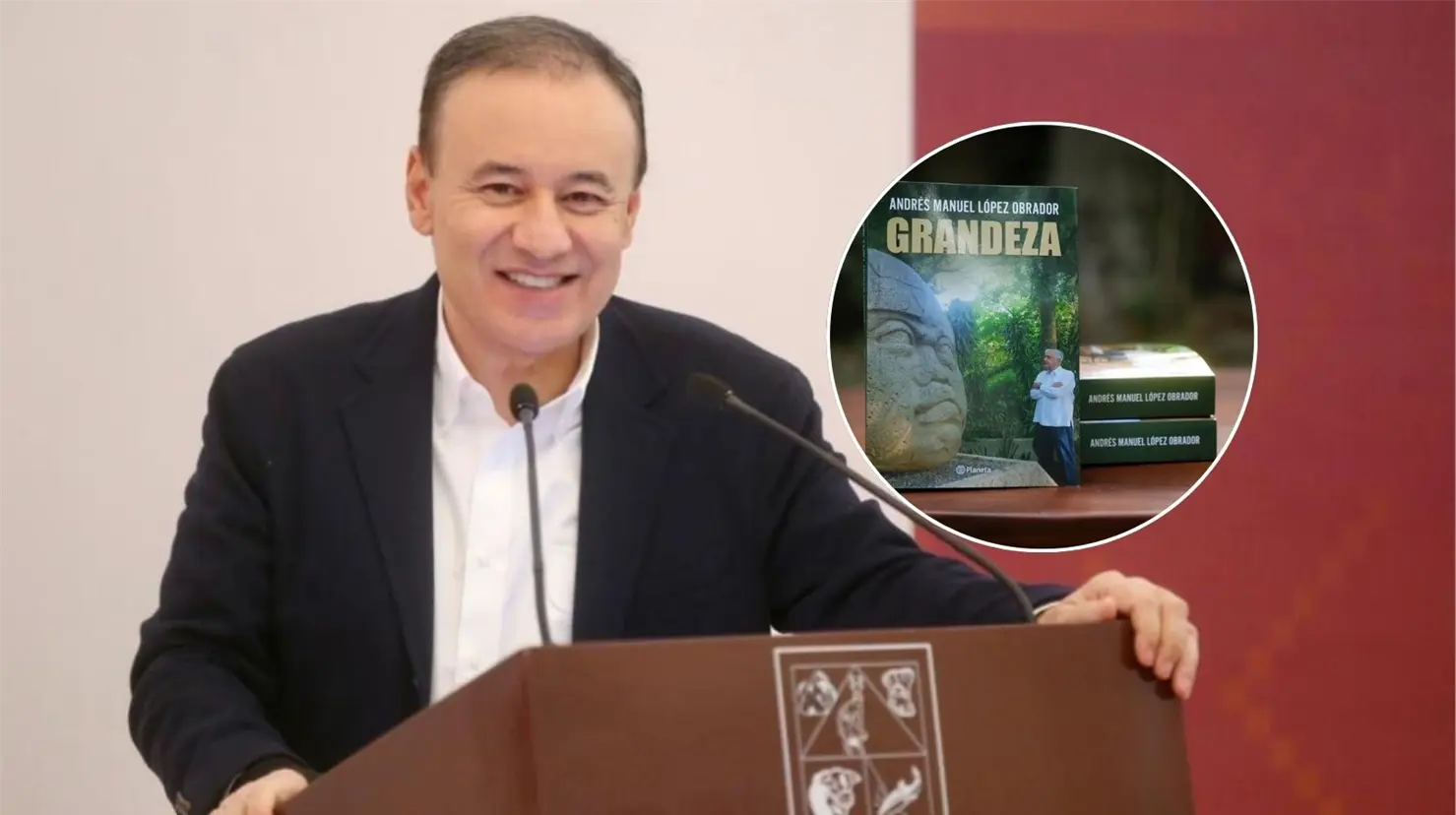 Alfonso Durazo reconoce a López Obrador por cumplir su promesa y presentar el libro "Grandeza"
