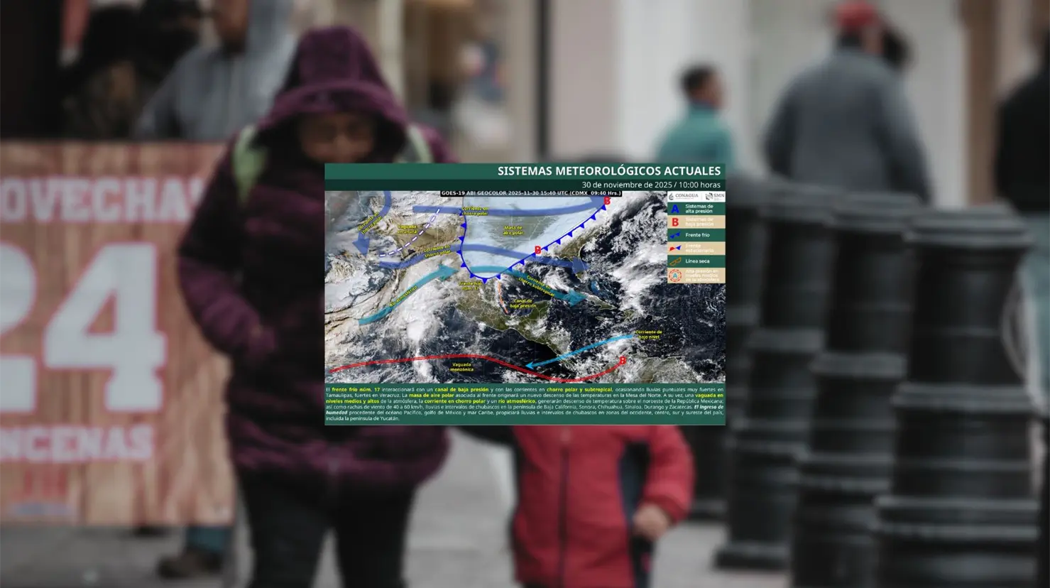 Frente frío 17 azotará a México con temperaturas bajo cero: Estos son los estados más afectados