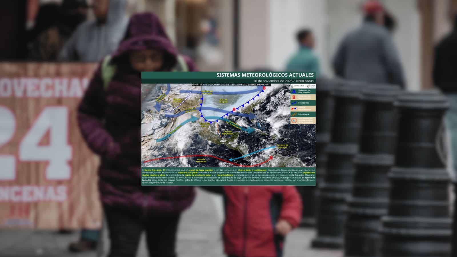 Frente frío 17 azotará a México con temperaturas bajo cero: Estos son los estados más afectados