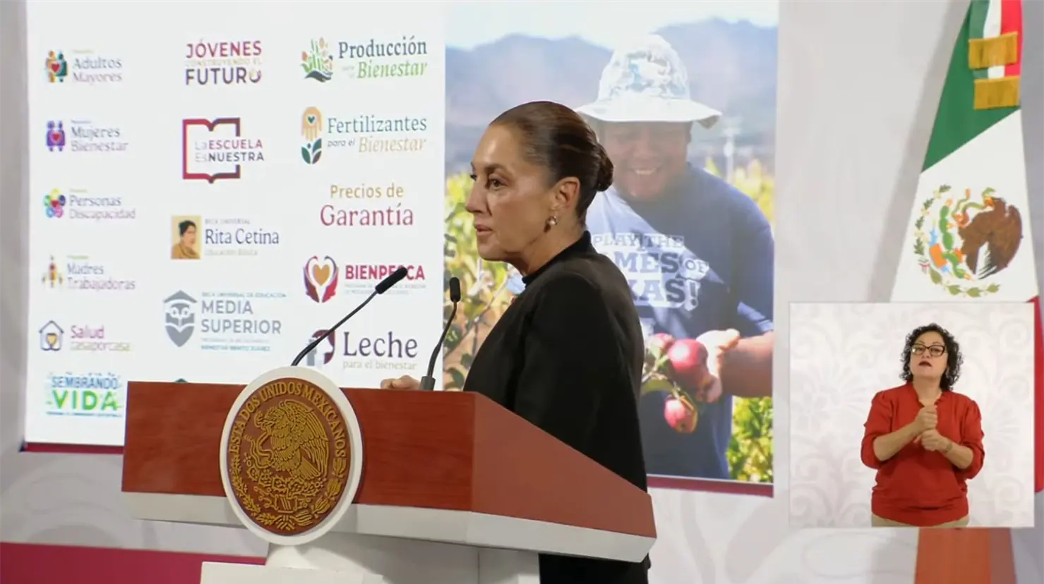 Gobierno de Sheinbaum anuncia inversión de 1 billón de pesos en 2026 para los programas del Bienestar