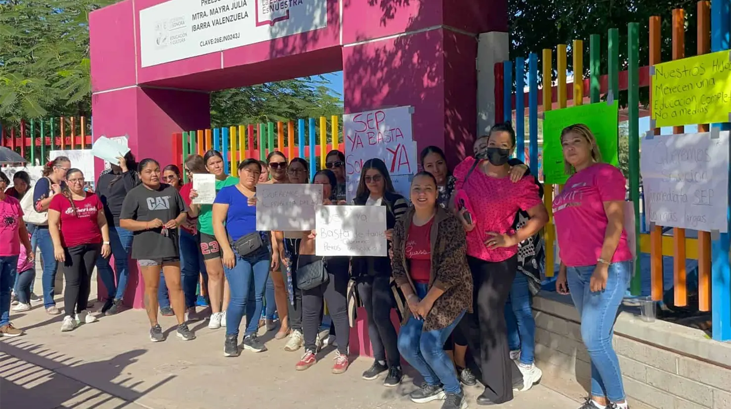 Los niños se ven afectados por la situación de falta de agua, por lo que las madres de familia continuarán presionando