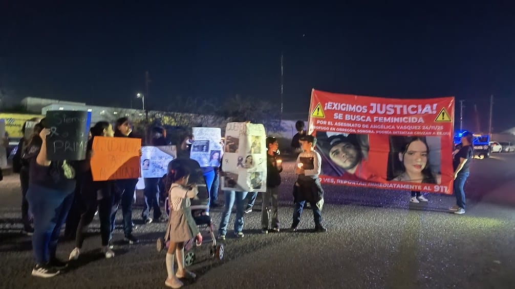 Marcha pacífica exige justicia por feminicidio en Ciudad Obregón