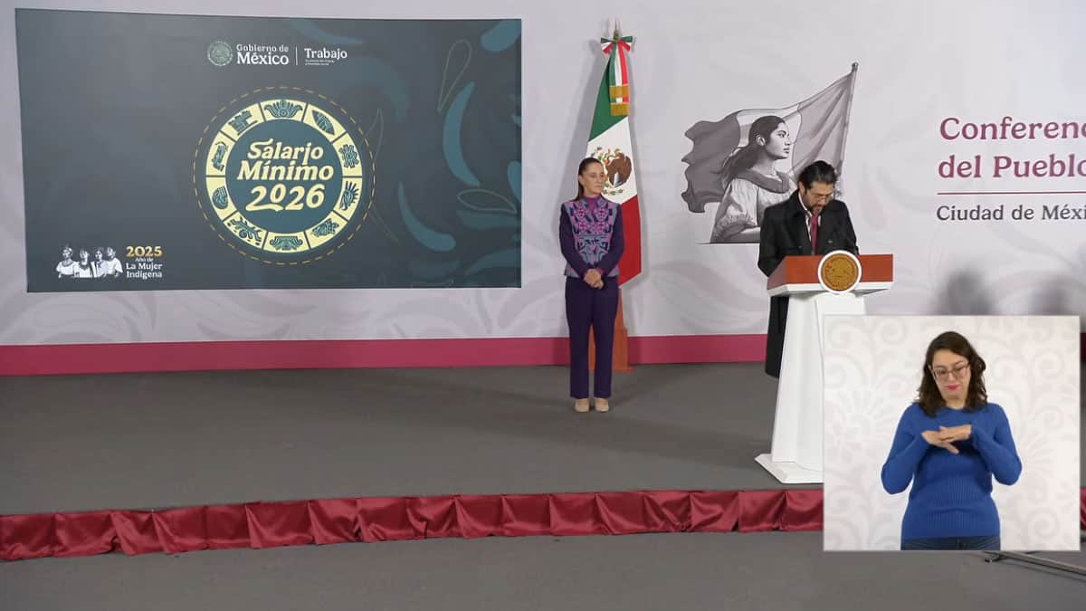 Sheinbaum confirma aumento al salario mínimo para 2026; ¿de cuánto será el incremento?