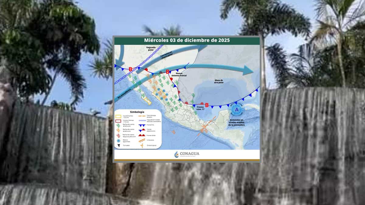 Clima en Sonora hoy, 3 de diciembre: Río atmosférico y nuevo frente frío traerán fuertes vientos y bajas temperaturas