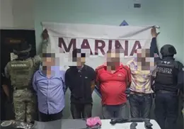Identifican a detenidos tras balacera en Cócorit, traían "cuerno de chivo" y droga