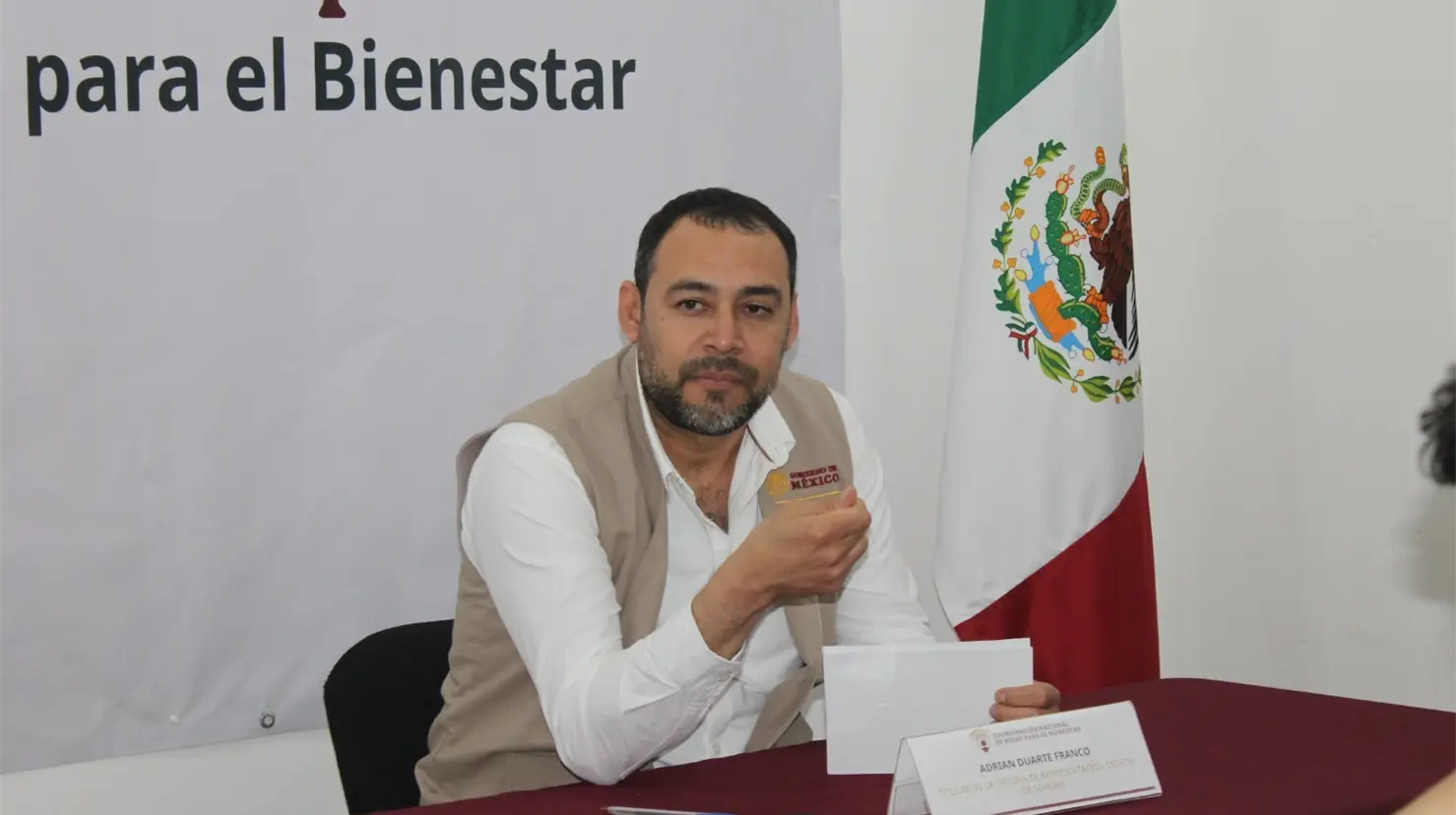 Adrián Duarte Franco, titular de la Coordinación Nacional de Becas en el Estado de Sonora