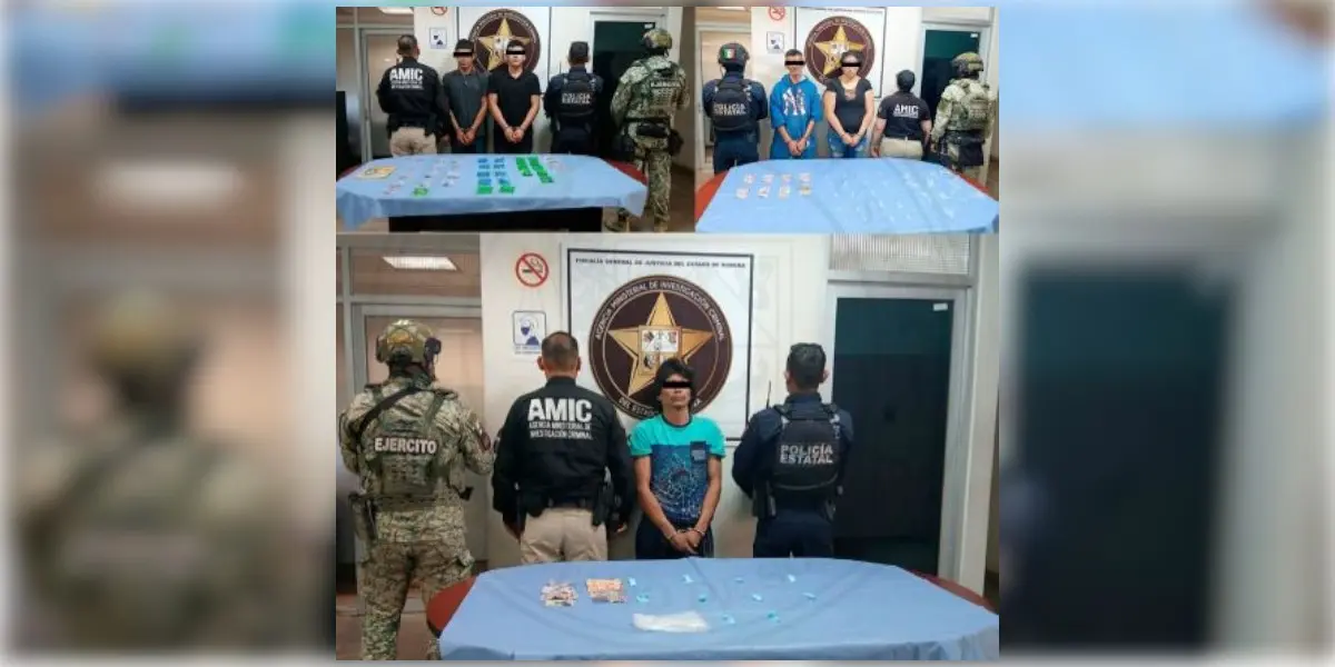Capturan a cinco personas con droga durante operativos coordinados en Ciudad Obregón