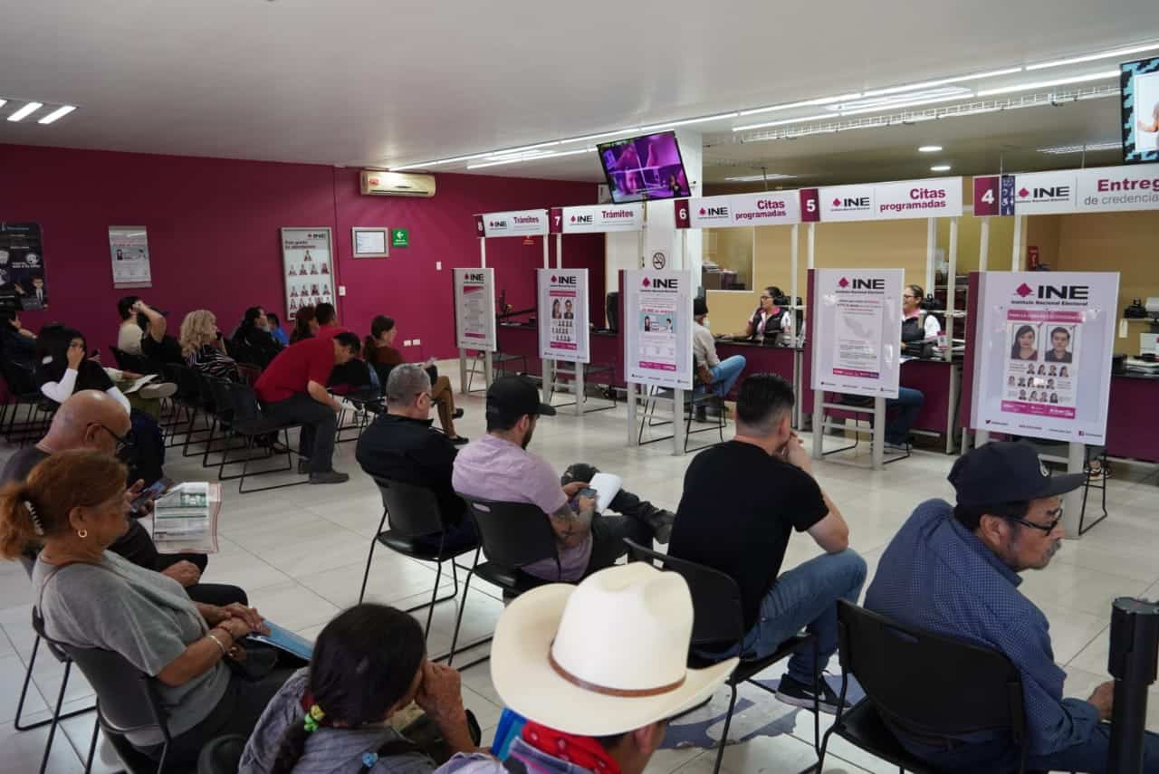 Realiza INE en Cajeme 3 mil 545 trámites en noviembre