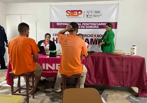 Tramitan credencial del INE en Cereso de Huatabampo Tramitan credencial del INE en Cereso de Huatabampo